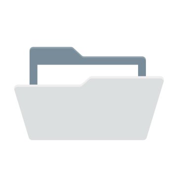  Belgeler klasörü vektör simgesi