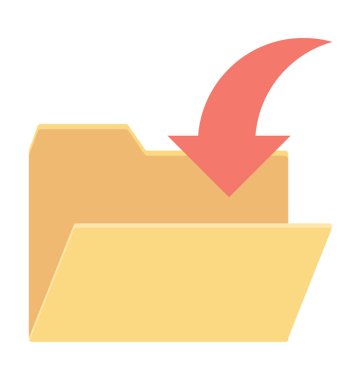  Klasör vektör simgesi için kopyalama 