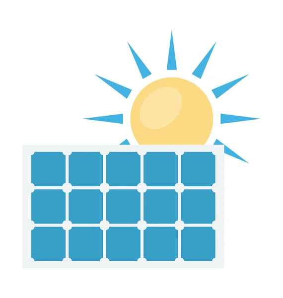 Pannello solare icona vettoriale — Vettoriale Stock