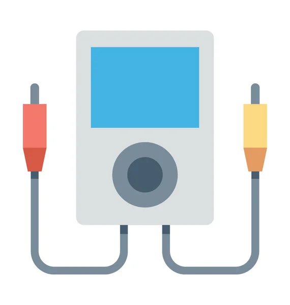 Voltmeter-Vektorsymbol — Stockvektor