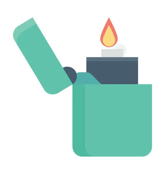 Brandljusvektor ikon — Stock vektor