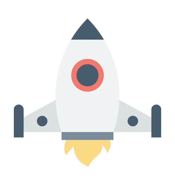 Rocket Vector Icon — Stock Vector