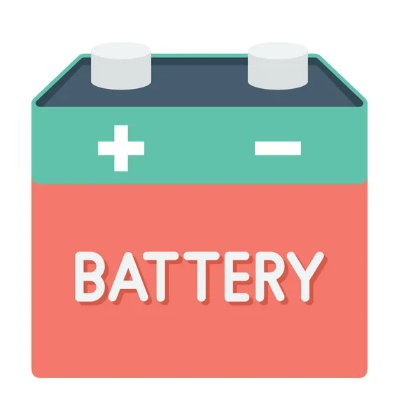 Autobatterij vector pictogram — Stockvector