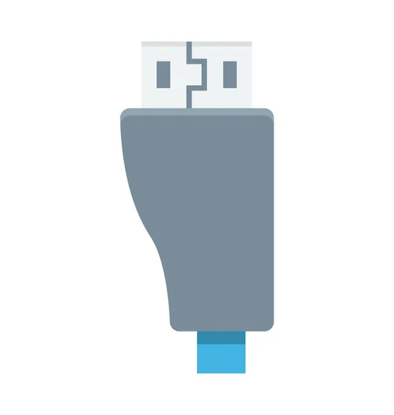 Usb Kabel Vektor Symbol — Stockvektor