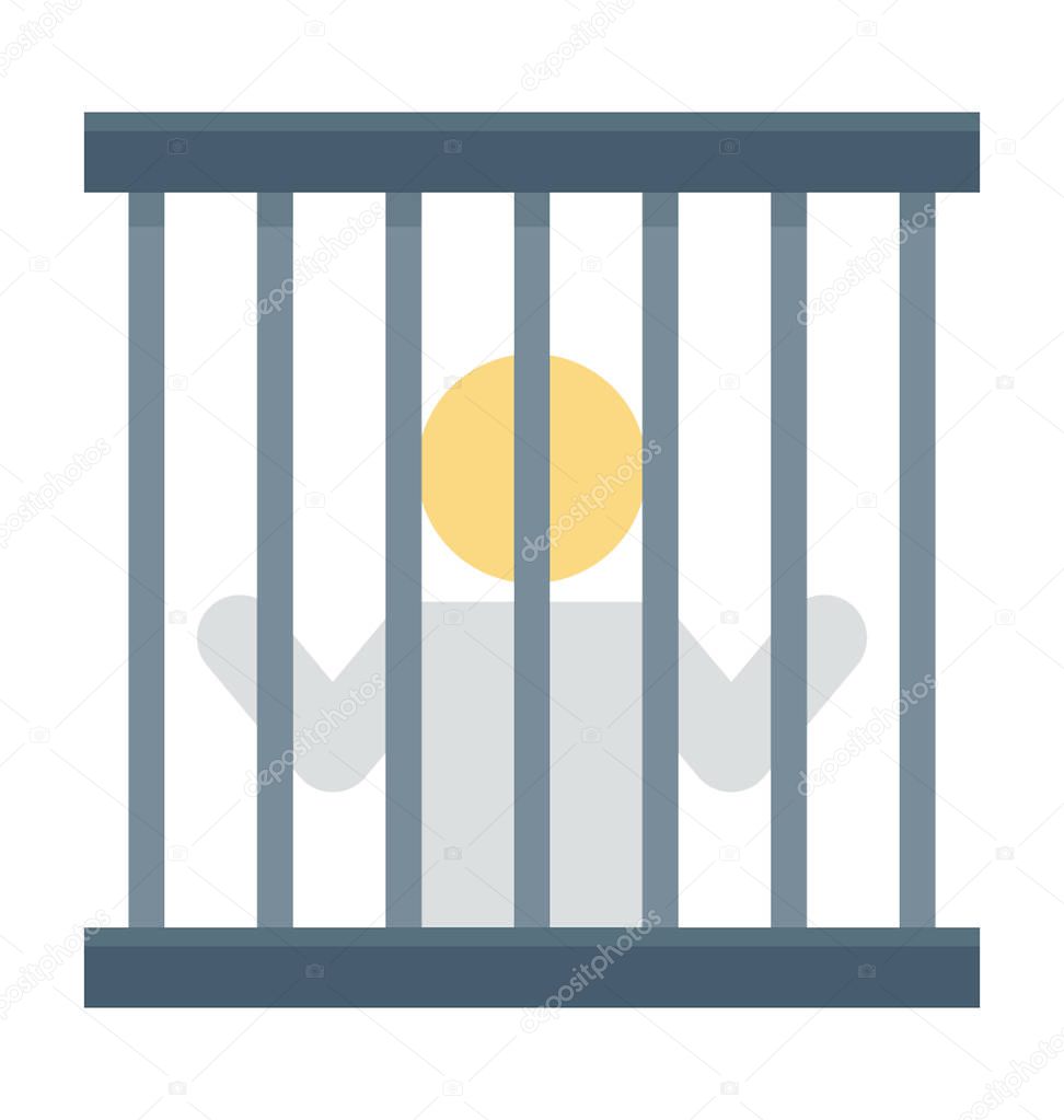  Prison Cell Vector Icon