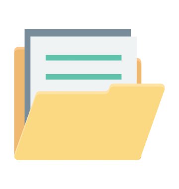  dosya dizinleri vektör simgesi