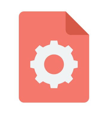  Dosya ayarları vektör simgesi