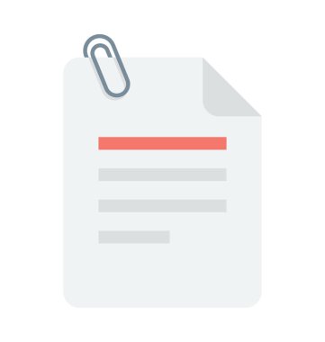  Kağıt vektör simgesi ekleme 