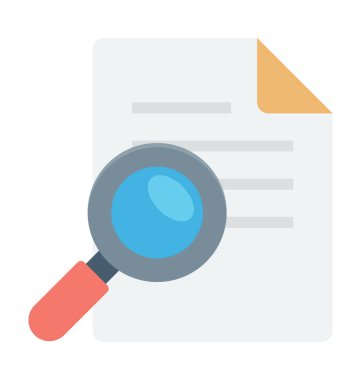  Arama dosya vektör simgesi