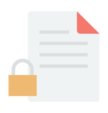  Kilit klasör vektör simgesi 