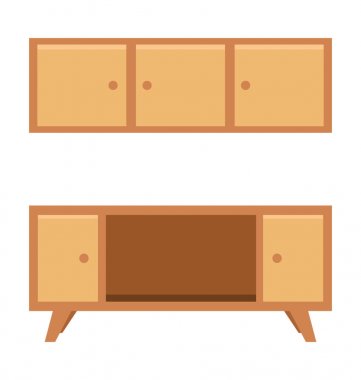  Mutfak dolap vektör simgesi 