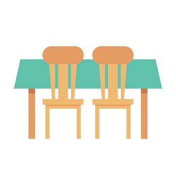  Yemek Masası vektör simgesi 