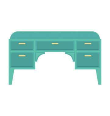  Çekmece Resepsiyon vektör simgesi 