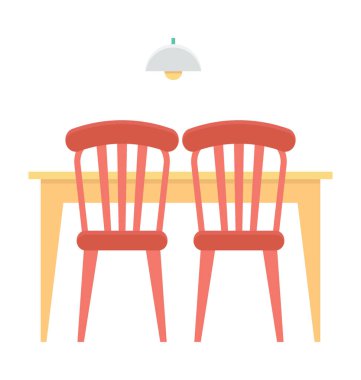  Yemek Masası vektör simgesi