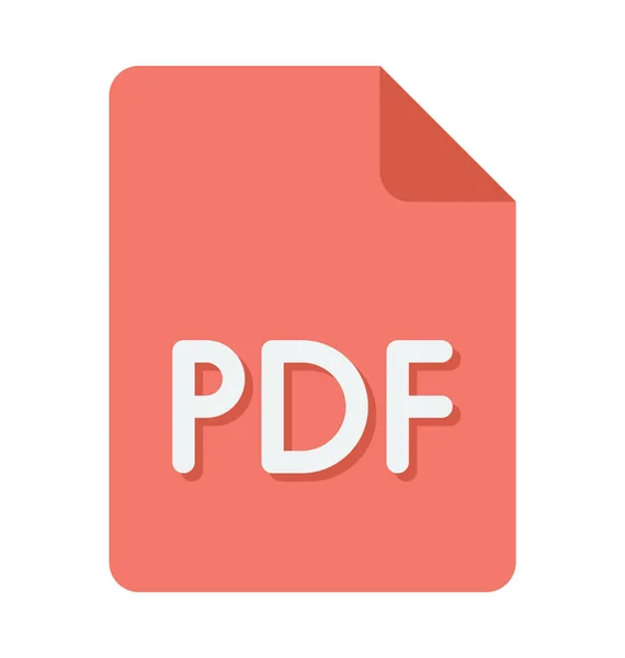 Ícone de vetor de arquivo PDF — Vetor de Stock
