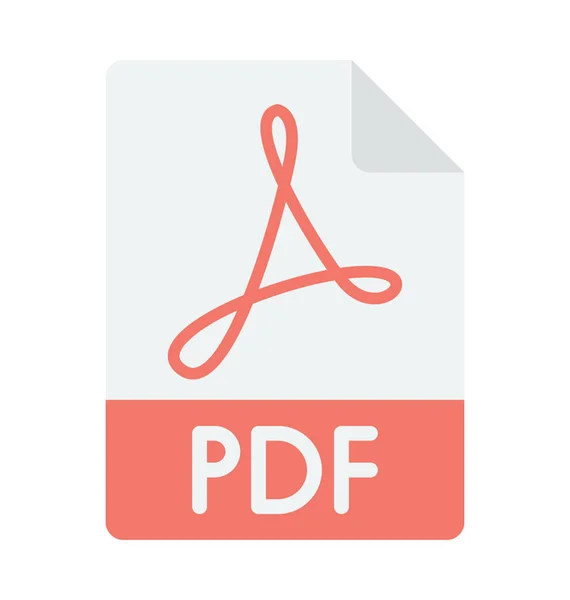 Pdf Datei Vektorsymbol — Stockvektor