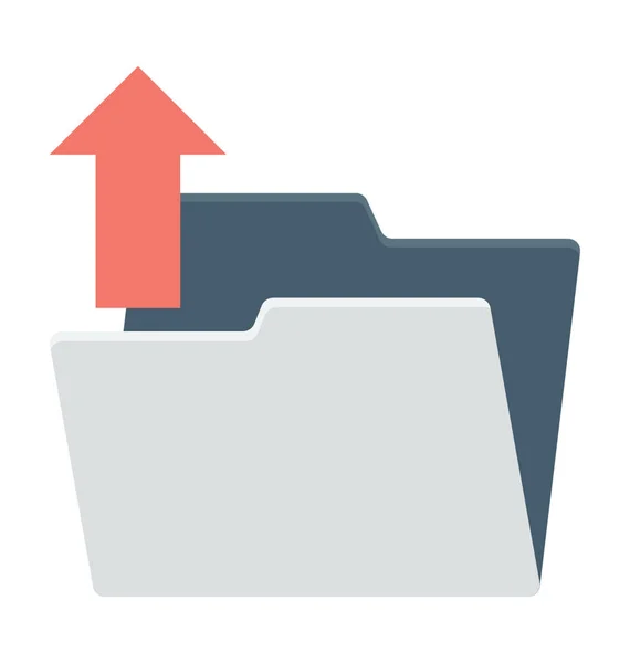 Upload File Vector Icon — Stock Vector