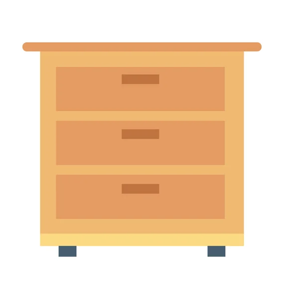 Drawers Vector Icon — Stock Vector