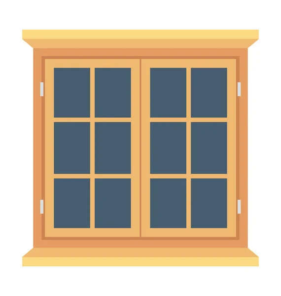 Huis vensterpictogram Vector — Stockvector