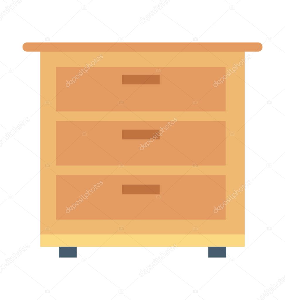  Drawers Vector Icon