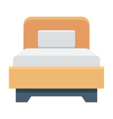  Yatak vektör simgesi 