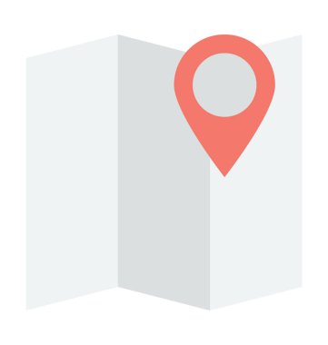 Harita Bulucu vektör simgesi 