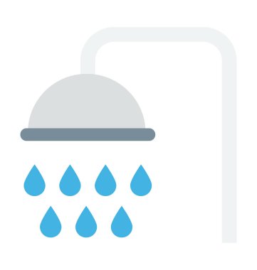  Duş vektör simgesi 