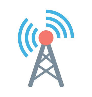  WiFi kule vektör simgesi 