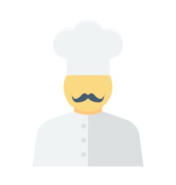  Şef vektör simgesi 