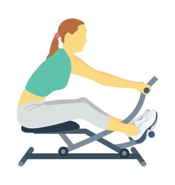 Spinning Bike Vector Icon — Stock Vector