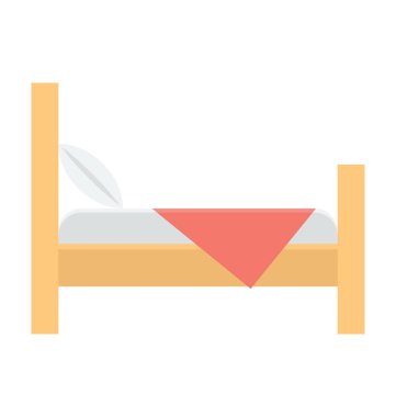  Yatak vektör simgesi 