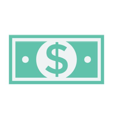  Kağıt para vektör simgesi 