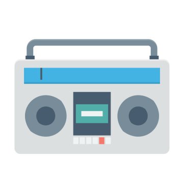  Boombox vektör simgesi 