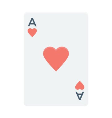  Kalp vektör simgesi ası 