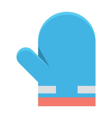 Mitten renkli vektör simgesi