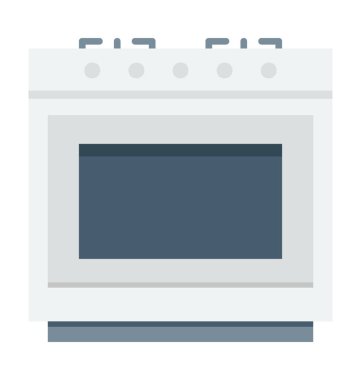  Pişirme aralığı vektör simgesi