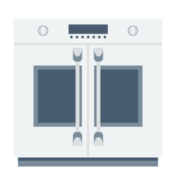  Pişirme aralığı vektör simgesi