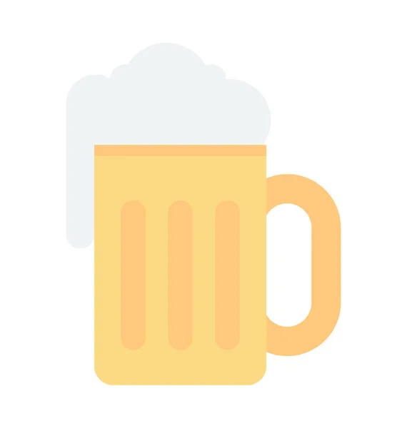 Bier mok vector pictogram — Stockvector