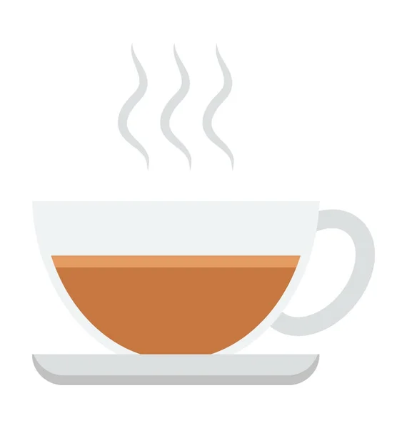 Icono de vector de té caliente — Archivo Imágenes Vectoriales