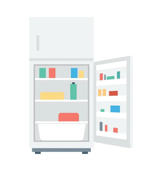 Icono del vector del refrigerador — Vector de stock
