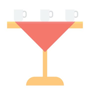  Yemek Masası vektör simgesi