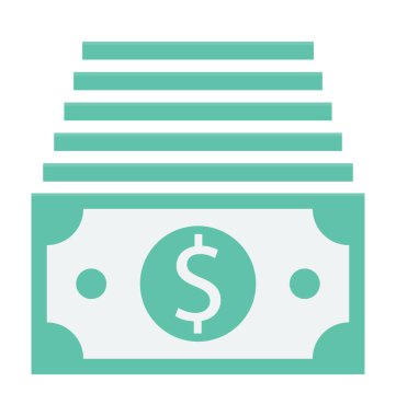  Kağıt para vektör simgesi 