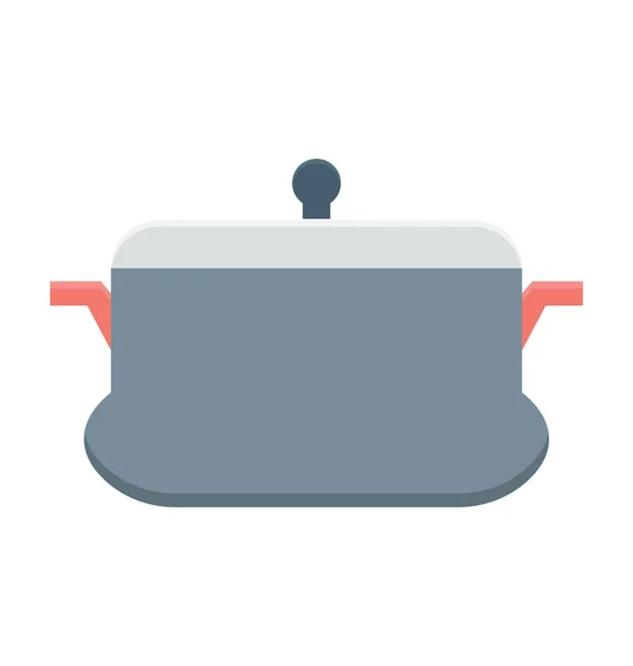 Cozinhar Pan Vector Ícone —  Vetores de Stock