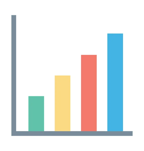 Istatistik vektör simgesi — Stok Vektör