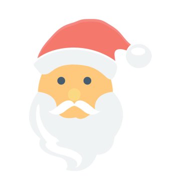 Santa yüz vektör simgesi