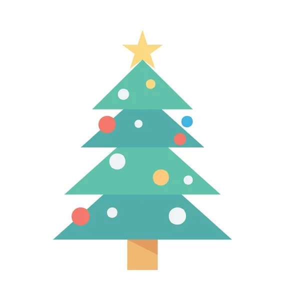 Ikona vektoru vánočního stromu — Stockový vektor