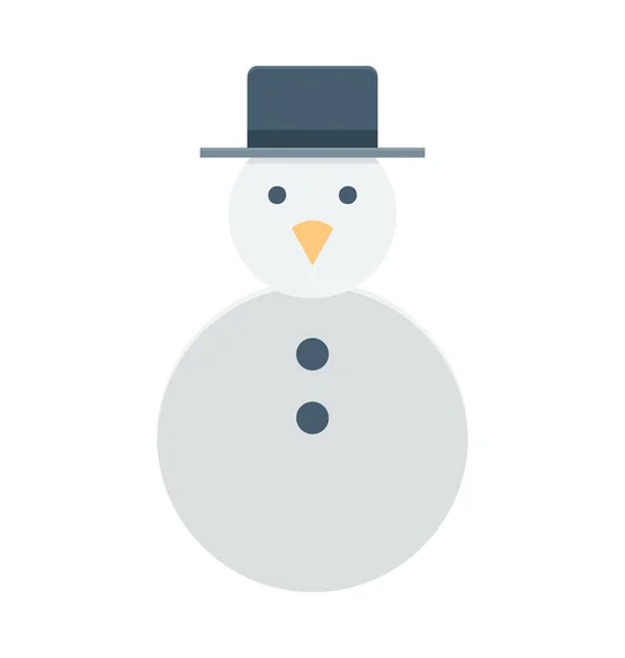 Snowman wektor ikona — Wektor stockowy