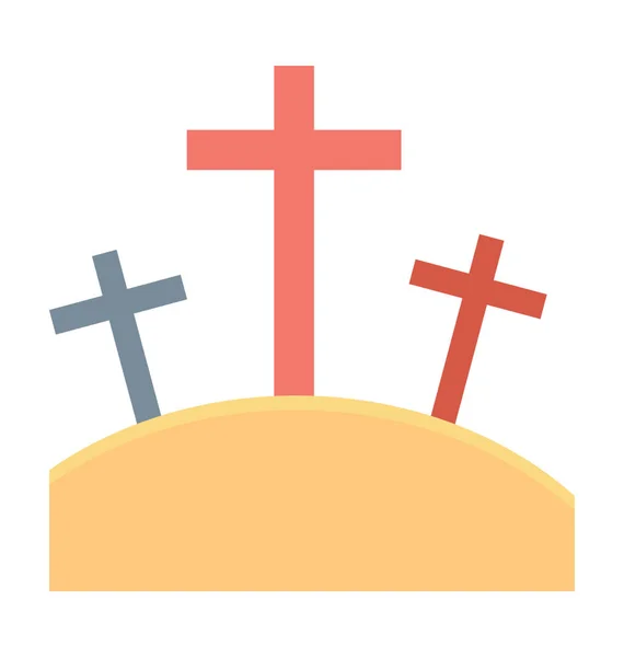 Cementerio Vector Icono — Vector de stock