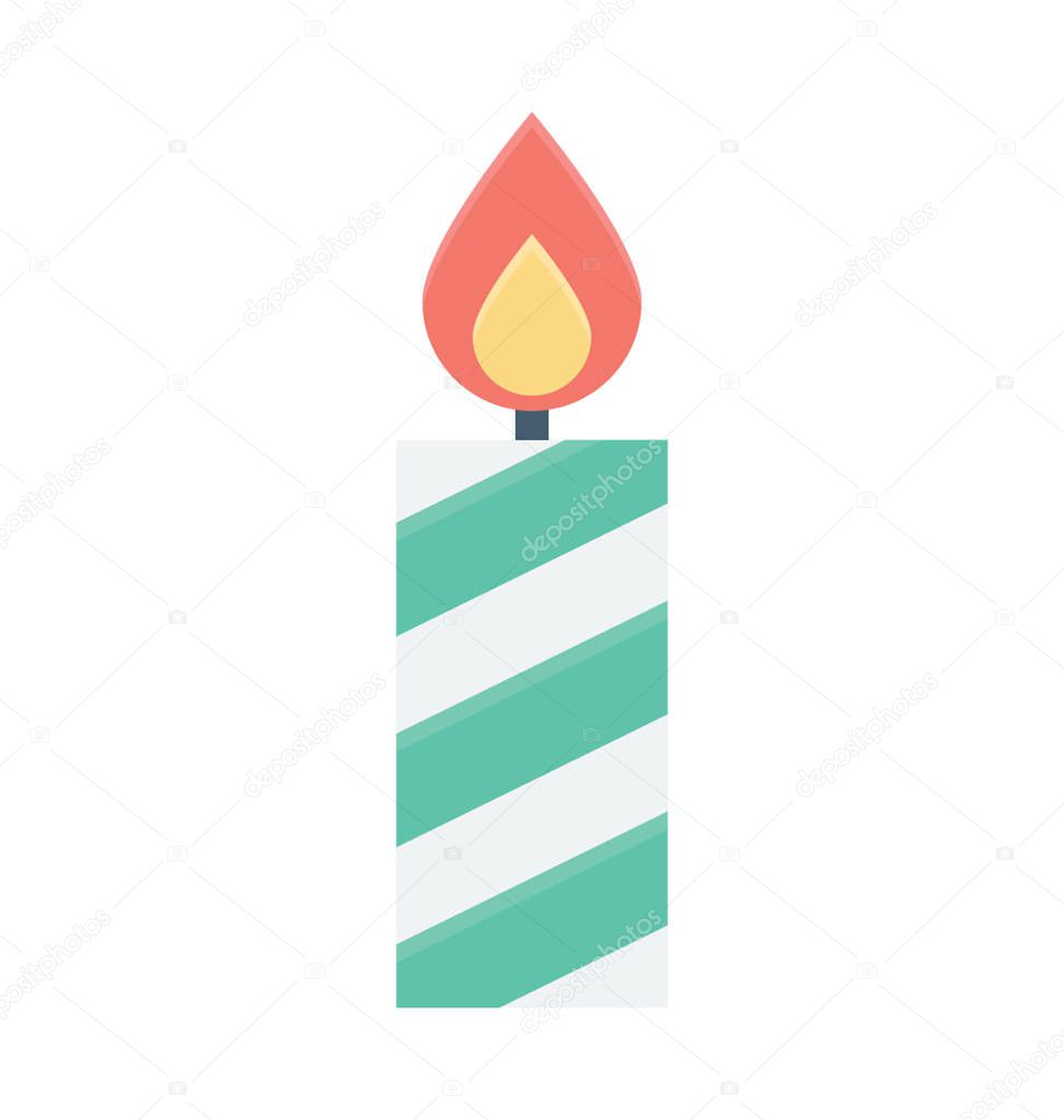  Candle Vector Icon