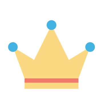  taç vektör simgesi